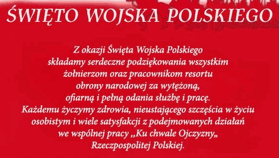 Białe życzenia na czerwonym tle